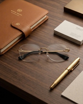 Gọng kính khoan Cartier mạ vàng mã CT04140.001